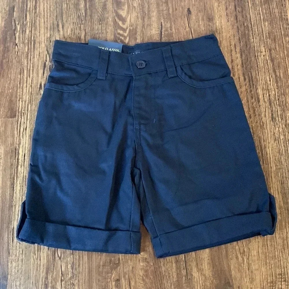 US Polo Navy Blue School Uniform Shorts Size 5